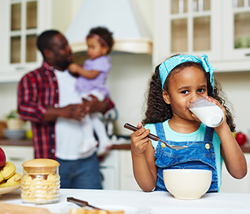 Enfants et produits laitiers